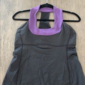 Lululemon size 6 racerback black top